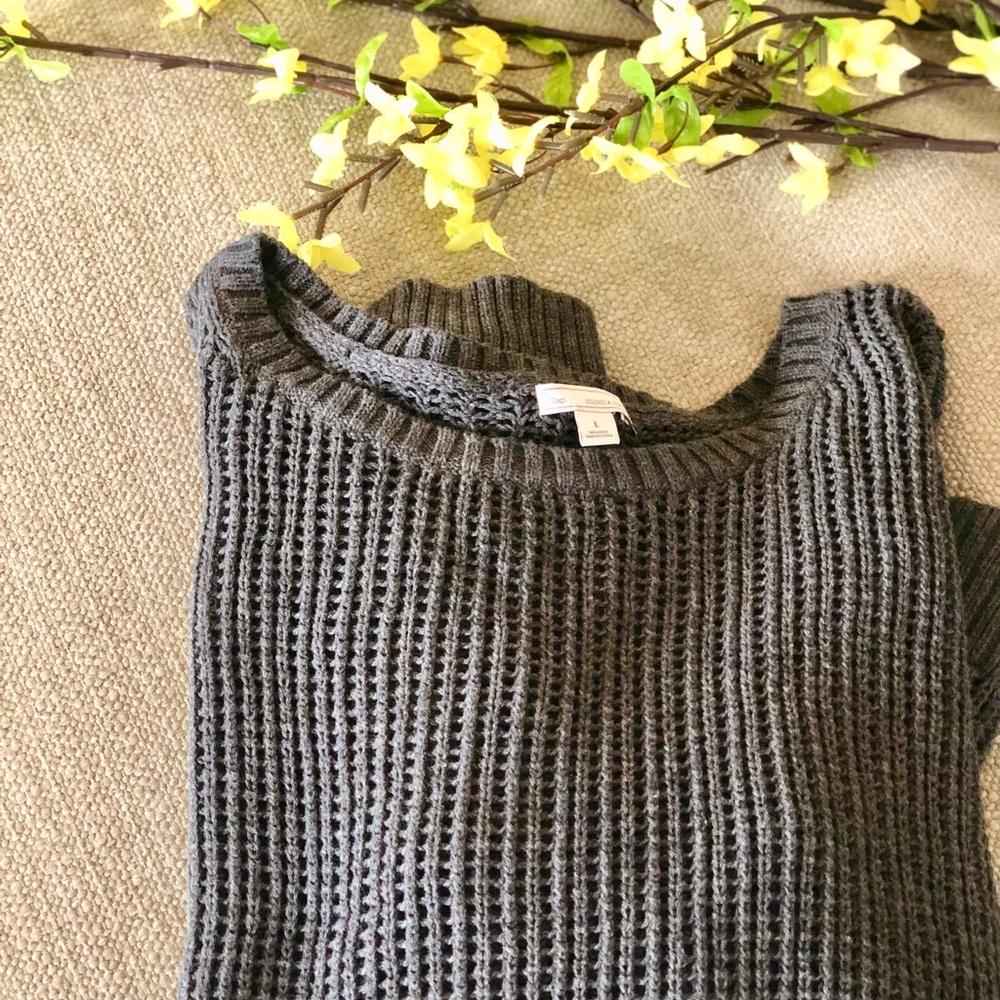 Gap Combination Gray Sweater And Button Down - image 5